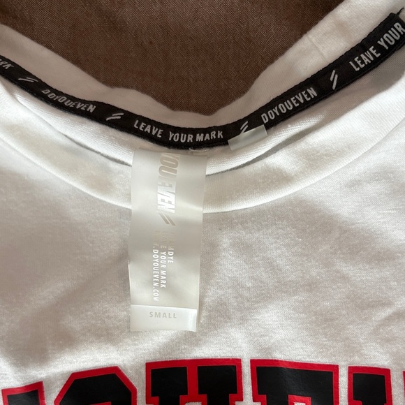 Crop Top with Red Lettering - Picture 2 of 2